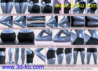 3D打印模型Z Pose Correction Morphs and Poses for Genesis 8 and 8.1 Female的图片