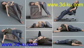 3D打印模型Z Scene of the Crime for Genesis 8的图片
