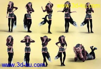 3D打印模型Z Star on the Rise Poses and Expressions for Kiko 8.1的图片