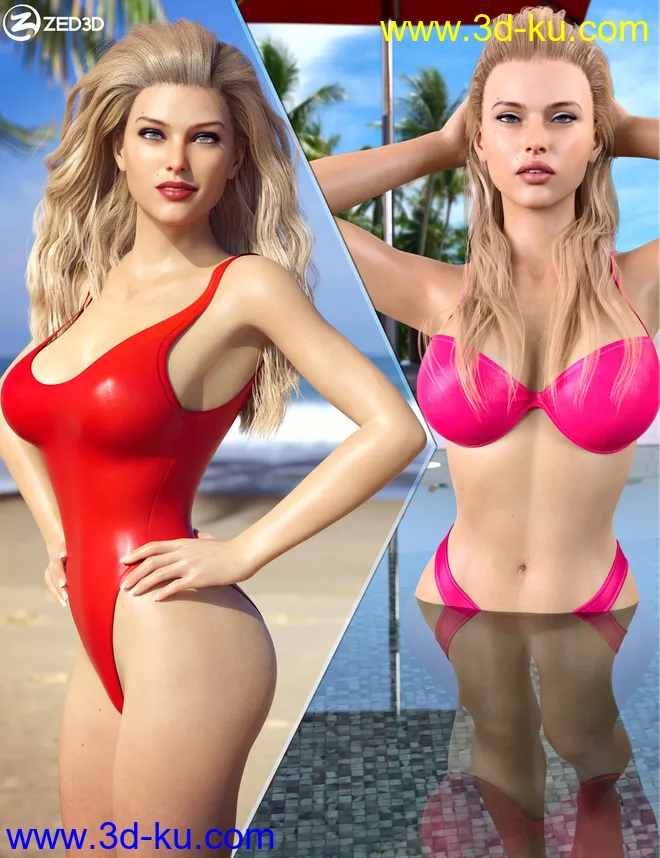 Z Summer Beauty Shape and Pose Mega Set模型的图片1