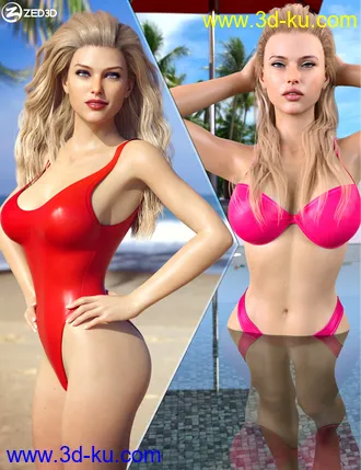 3D打印模型Z Summer Beauty Shape and Pose Mega Set的图片