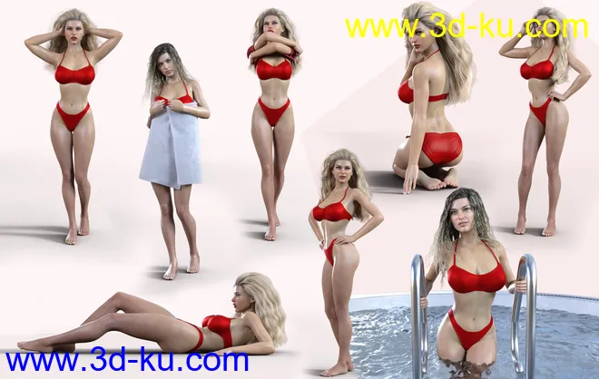 Z Summer Beauty Shape and Pose Mega Set模型的图片5
