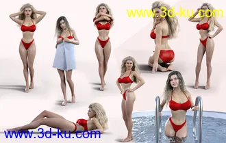 3D打印模型Z Summer Beauty Shape and Pose Mega Set的图片
