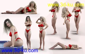 3D打印模型Z Summer Beauty Shape and Pose Mega Set的图片
