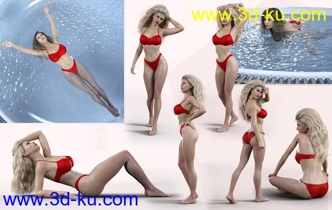 Z Summer Beauty Shape and Pose Mega Set模型的图片7