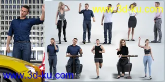 3D打印模型Z Urban City Pose Mega Set for Genesis 3 and 8的图片