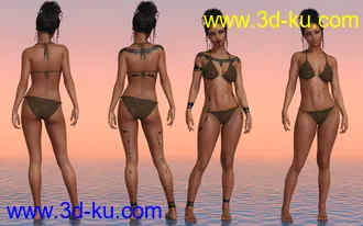 3D打印模型Zeline for Celani 8 for Genesis 3 and 8 Female的图片