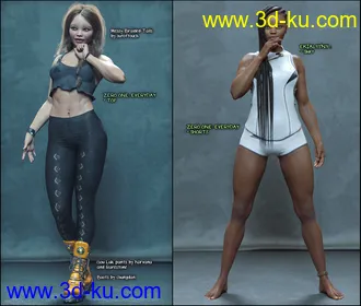 3D打印模型Zero One Everyday for Genesis 8 Females的图片