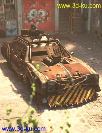 3D打印模型Zombie Apocalypse Vehicle的图片