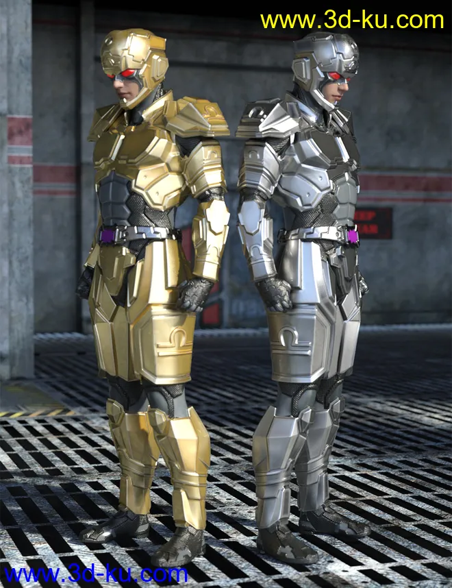 12 Constellation warriors series – Libra for Genesis 8.1 Male and Michael 8.1模型的图片9