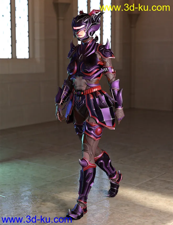 12 Constellation Warriors Series – Scorpio for Genesis 8.1 Female and Victoria 8.1模型的图片2