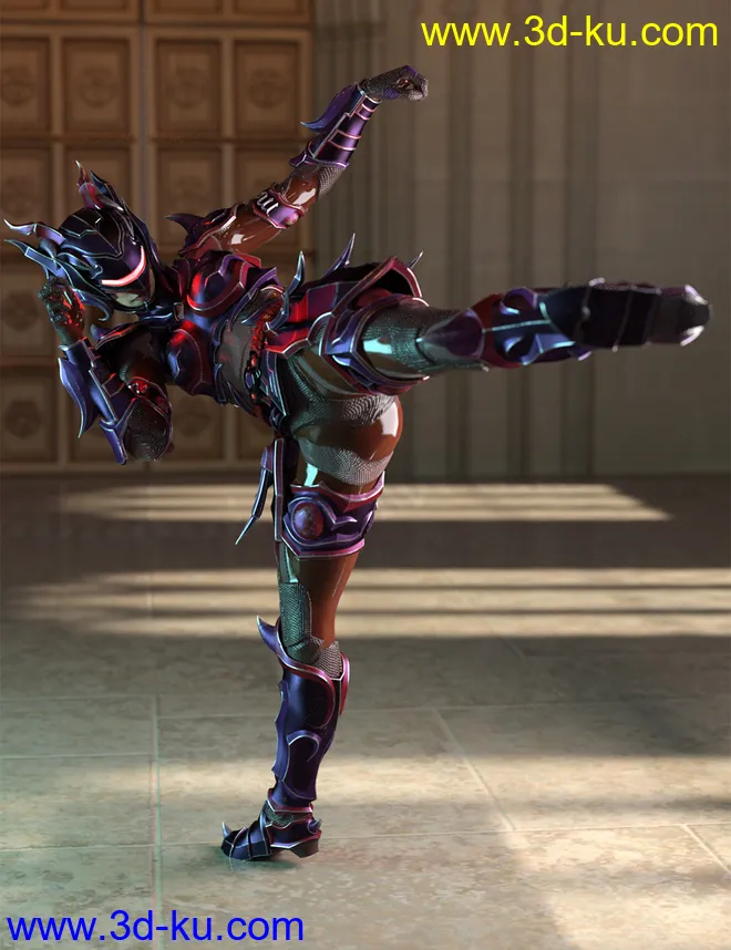 12 Constellation Warriors Series – Scorpio for Genesis 8.1 Female and Victoria 8.1模型的图片4