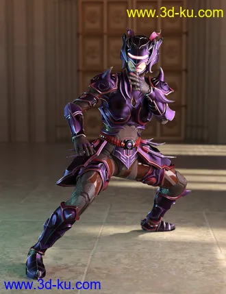 3D打印模型12 Constellation Warriors Series – Scorpio for Genesis 8.1 Female and Victoria 8.1的图片