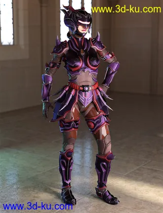 3D打印模型12 Constellation Warriors Series – Scorpio for Genesis 8.1 Female and Victoria 8.1的图片
