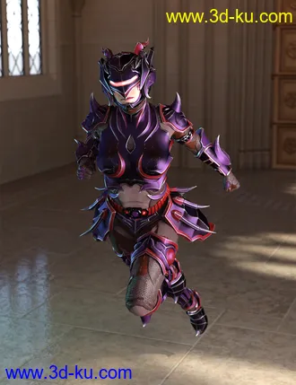 3D打印模型12 Constellation Warriors Series – Scorpio for Genesis 8.1 Female and Victoria 8.1的图片