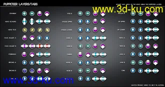 3D打印模型200 Plus Puppeteer Interface for Genesis 8 and 8.1的图片