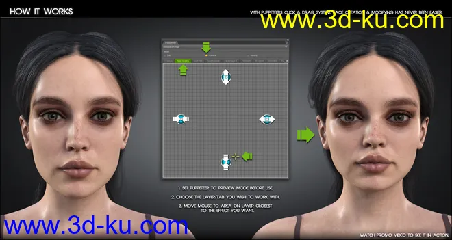 200 Plus Puppeteer Interface for Genesis 8 and 8.1模型的图片4