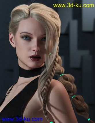 3D打印模型2021-14 Hair for Genesis 8 and 8.1 Females的图片