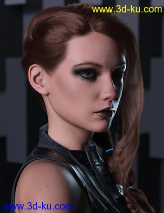 3D打印模型2021-14 Hair for Genesis 8 and 8.1 Females的图片