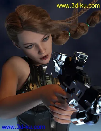 3D打印模型2021-14 Hair for Genesis 8 and 8.1 Females的图片