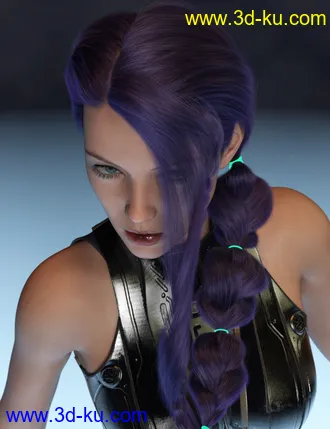3D打印模型2021-14 Hair for Genesis 8 and 8.1 Females的图片