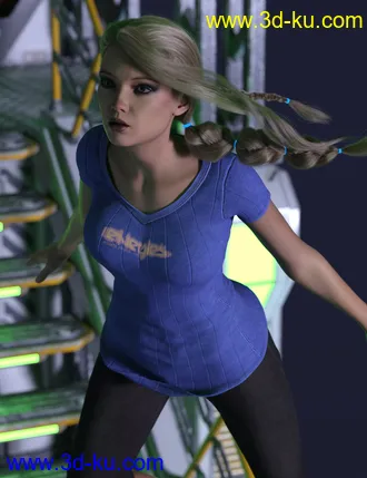 3D打印模型2021-14 Hair for Genesis 8 and 8.1 Females的图片