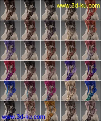 3D打印模型2021-14 Hair Texture Expansion的图片