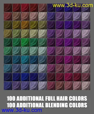 3D打印模型2021-14 Hair Texture Expansion的图片