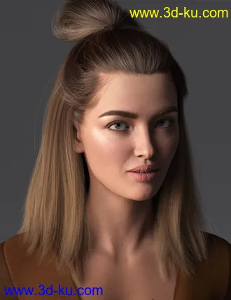 3D打印模型2021-15 Hair for Genesis 8 and 8.1 Females的图片