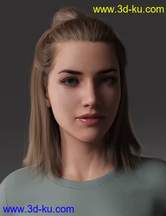 3D打印模型2021-15 Hair for Genesis 8 and 8.1 Females的图片