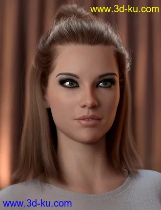 3D打印模型2021-15 Hair for Genesis 8 and 8.1 Females的图片