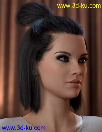 3D打印模型2021-15 Hair for Genesis 8 and 8.1 Females的图片