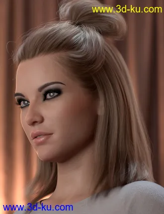 3D打印模型2021-15 Hair for Genesis 8 and 8.1 Females的图片
