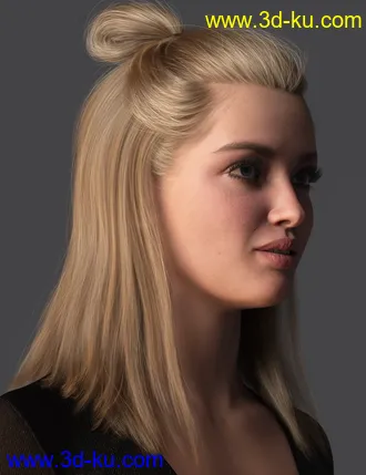 3D打印模型2021-15 Hair for Genesis 8 and 8.1 Females的图片