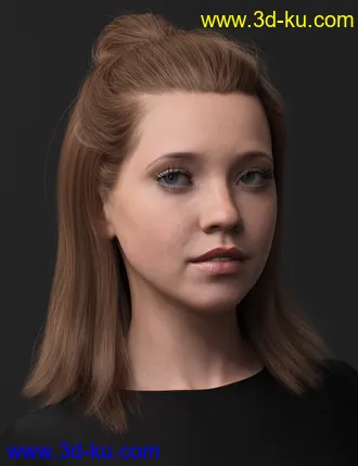 3D打印模型2021-15 Hair for Genesis 8 and 8.1 Females的图片