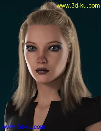 3D打印模型2021-15 Hair for Genesis 8 and 8.1 Females的图片