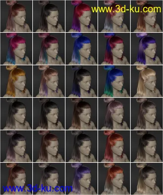 3D打印模型2021-15 Hair Texture Expansion的图片