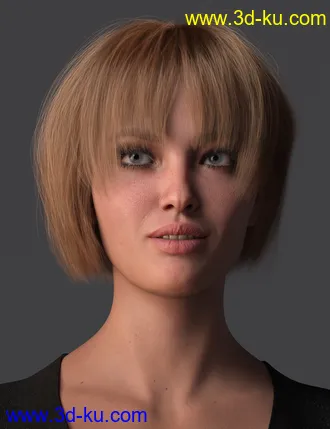 3D打印模型2021-16 Hair for Genesis 8 and 8.1 Females的图片