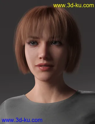 3D打印模型2021-16 Hair for Genesis 8 and 8.1 Females的图片