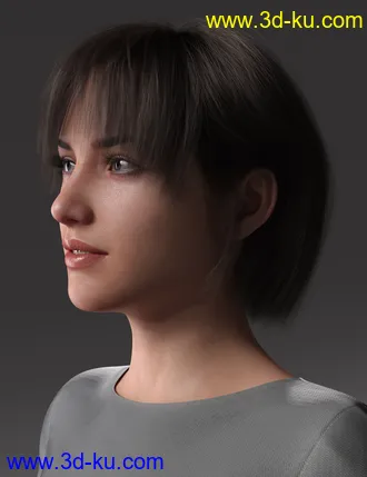 3D打印模型2021-16 Hair for Genesis 8 and 8.1 Females的图片