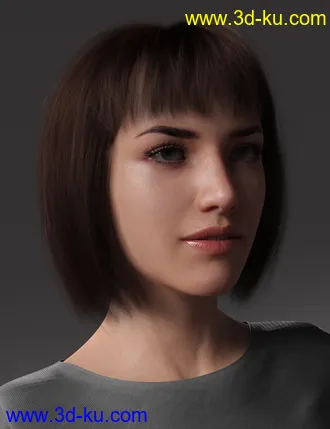 3D打印模型2021-16 Hair for Genesis 8 and 8.1 Females的图片