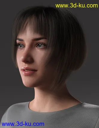 3D打印模型2021-16 Hair for Genesis 8 and 8.1 Females的图片