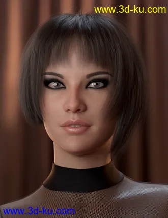3D打印模型2021-16 Hair for Genesis 8 and 8.1 Females的图片