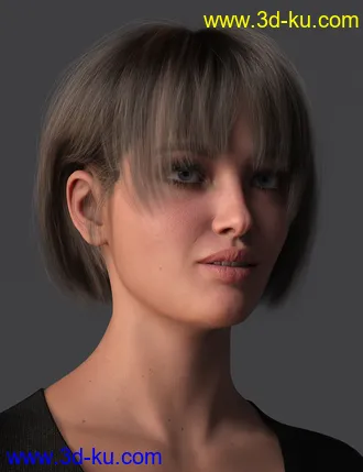 3D打印模型2021-16 Hair for Genesis 8 and 8.1 Females的图片