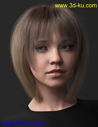 3D打印模型2021-16 Hair for Genesis 8 and 8.1 Females的图片