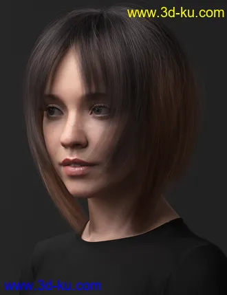 3D打印模型2021-16 Hair for Genesis 8 and 8.1 Females的图片
