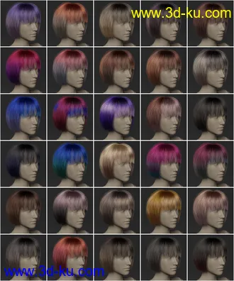 3D打印模型2021-16 Hair Texture Expansion的图片