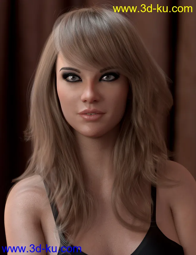 2021-17 Hair for Genesis 8 and 8.1 Females模型的图片1