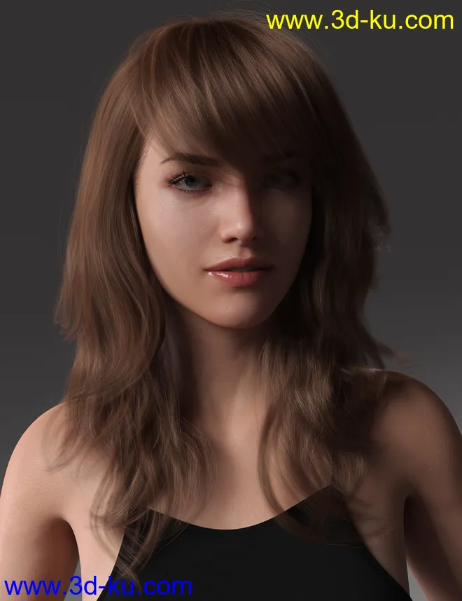 2021-17 Hair for Genesis 8 and 8.1 Females模型的图片2