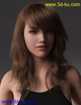 3D打印模型2021-17 Hair for Genesis 8 and 8.1 Females的图片